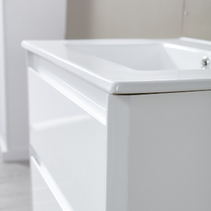24"essen Black Wall Hung <strong>Double</strong> <strong>Vanity</strong> <strong>Unit</strong> and <strong>Basin</strong> 600mm Bathroom Modern <strong>Vanity</strong> Bathroom Set - Product Image 4