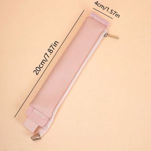 Pochette de luxe en similicuir avec fermeture éclair et bande élastique réglable pour carnets et agendas - Product Image 6