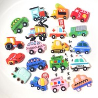 Cabochon in resina a forma di auto, scuolabus, ambulanza, stile Kawaii, per fiocchi per capelli, decorazioni per la casa, scrapbooking, fai da te, all'ingrosso