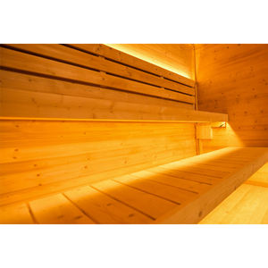 Sauna Exterior con Terapia de Luz, Sauna Finlandesa de Vapor Húmedo para 5 Personas, Madera Tratada con Conservantes, Productos en Stock - Product Image 5