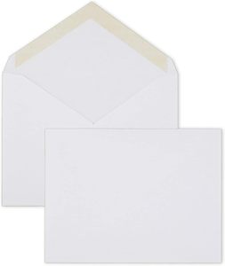 Enveloppes d'<span class=keywords><strong>invitation</strong></span> <span class=keywords><strong>A2</strong></span>, fermeture gommée, 4-3/8 "X 5-3/4", papier de qualité supérieure de 24 lb, whit, 100 par boîte (CO198)