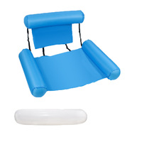 Tragbare aufblasbare schwimmende Hängematte, faltbares Dreifach-Schlauch-Wassersofa, Sommer-Pool-Wasser-Entertainment-Schwimmtier