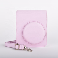 Tas Kamera Kulit Imitasi Lerp&Soft, Casing Pelindung dengan Kancing Magnet, Kompatibel dengan Instax Mini 13, Cocok untuk Perjalanan Sehari-hari