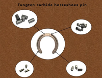 Broches en carbure de tungstène fritté sur mesure, qualité YG8, résistantes à l'usure, dureté 89-90 HRA, pour clous de pneus et équipements équestres