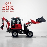 Mini-tracteur agricole 4x4 remorquable Everstar le moins cher avec chargeur arrière et pelle hydraulique à vendre