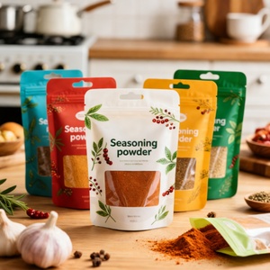 Wholesale Custom Logo High Quality Condiment Food <b>Packaging</b> <b>Bag</b> Heat Seal Plastic Aluminum Foil Dry Powder Spice <b>Bag</b> - Product Image 2