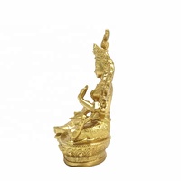 Statue de bouddha tibétain vénère la Tara verte de Guanyin Bodhisattva Sculpture décor à la maison
