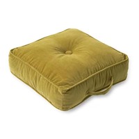 Coussin de siège carré en velours tissé confortable pour chaise de méditation, vente en gros, usine chinoise