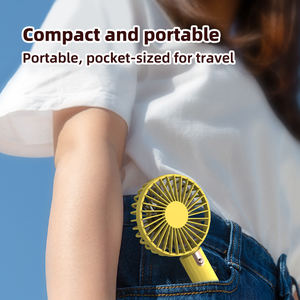 Ventilador de Mano Silencioso con 3 Velocidades, 1200mAh, Soporte para Teléfono y Ventilador de Escritorio Inalámbrico Portátil - Product Image 2