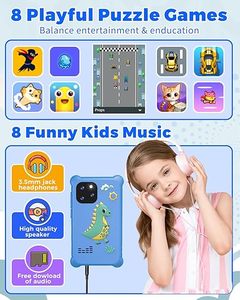 Telefono per bambini per ragazzi e ragazze, cellulare di simulazione portatile <span class=keywords><strong>giocattolo</strong></span> con 2.8 "Touchscreen, regali di compleanno - Product Image 6