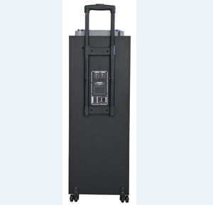 Temeisheng Đôi Inch Bằng Gỗ Có Thể Sạc Lại BT Kết Nối Loa Xe Đẩy Với BT Kết Nối <span class=keywords><strong>Disco</strong></span> Ánh Sáng - Product Image 2