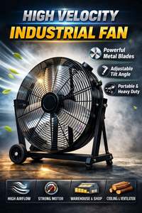 Ventilateur axial électrique à haute vitesse OEM/ODM pour la ventilation industrielle, vitesse du moteur personnalisable, commande mécanique GAPIDF000 - Product Image 5