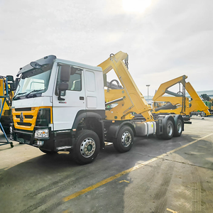 Camión grúa de carga lateral Sinotruck Howo 8X4 de 12 ruedas, 371HP/400HP, diésel, con volante a la derecha/izquierda, de bajo precio - Product Image 1