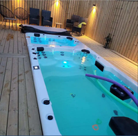 Spas et jacuzzis enterrés, piscines de massage Balboa extérieures, spas de nage extérieurs
