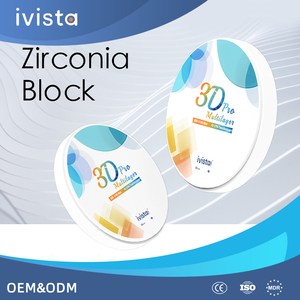 Bloc de céramique en <span class=keywords><strong>zircone</strong></span> translucide multicouche à haute résistance à la flexion 800-1200MPa pour bridges dentaires - Product Image 2