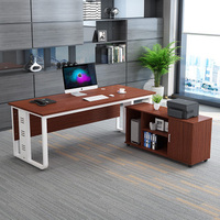 Bureau de Direction Simple et Moderne, Mobilier de Bureau, Table et Chaise de Bureau pour Superviseur ou Manager