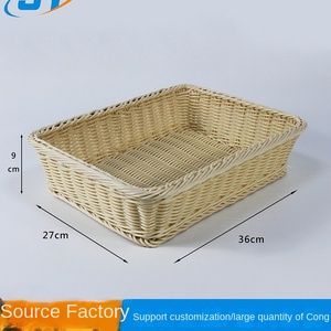 Bánh mì nhựa hình chữ nhật và giỏ trưng bày trái cây để trình bày thực phẩm hiệu quả - Product Image 5