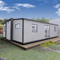 Remorque préfabriquée 20ft 30ft 40ft extensible minuscule préfabriqué pliable expédition conteneur Restaurant bureau maisons maison