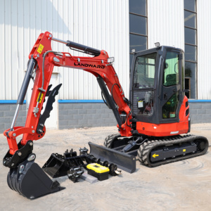 Mini-excavatrice sur chenilles LANDWARD 3,5 tonnes avec moteur EPA, idéale pour la ferme et la maison, prix compétitif - Product Image 1