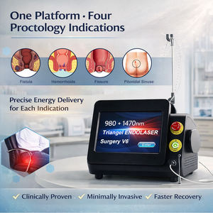 Proctología Láser Pilas Hemorroides Fisura Fístula Cirugía Hemorroides Diodo Láser Máquina de tratamiento 980nm 1470nm - Product Image 2