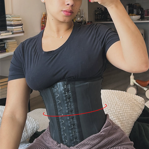 Corsetto Modellante a Torso Lungo con 9 Stecche in Acciaio, Guaina in Lattice, Faja Colombiana, Modellatore per Pancia Inferiore con Parte Anteriore Più Lunga - Product Image 4