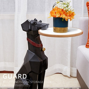 Escultura moderna de <span class=keywords><strong>Doberman</strong></span> Pinscher, artesanía de resina, decoración para muebles de sala de estar, adornos de lujo, decoración del hogar, regalos Stroge - Product Image 6