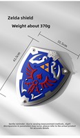 Set Pedang dan Perisai Master Link Zelda dengan Sarung, Mainan Senjata Anime PU, Pedang Mainan Lembut dan Aman, Tidak Tajam, untuk Cosplay