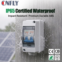 Boîtier de Combinateur Photovoltaïque Solaire Étanche IP65 HT-2 à 2 Voies avec Disjoncteur MCB AC 63A