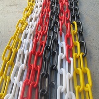 Chaîne de barrière en plastique jaune Chaîne de sécurité résistante aux intempéries