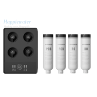 Système de filtration d'eau par osmose inverse sans réservoir électrique à rinçage automatique 6 étapes 1500 GPD à haut débit pour usage domestique