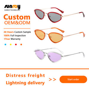 Gafas de Sol con Lentes Coloridas Anti-Radiación UV400, Venta al Por Mayor, Retro, Moda, Logotipo Personalizado, Gafas Metálicas, Personalización OEM, Unisex para Hombre - Product Image 2