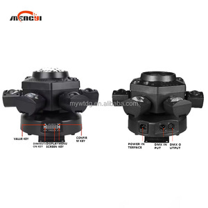 RGBW DMX512 cabeza móvil controlada LED Ojo de abeja luz láser para Club noche DJ verde azul patrón vidrio 20W blanco rojo haz de efectos - Product Image 4