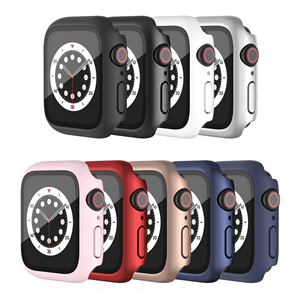 Accessoires pour montre 2024, film trempé, coque rigide pour <span class=keywords><strong>Apple</strong></span> <span class=keywords><strong>Watch</strong></span> Series <span class=keywords><strong>7</strong></span> 41 mm 45 mm 40 mm 44 mm, coque de protection 38 mm 42 mm - Product Image 5