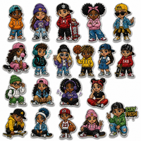 Patchs thermocollants en forme de fleur pour vêtements, vestes, sacs et chapeaux - Patchs thermocollants de dessin animé girly de créateur