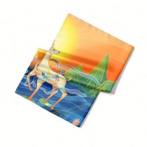 Pañuelos de Seda para Mujer, Elegantes Pañuelos de Cabeza de Seda, Pañuelo de Seda Personalizado con Diseño Único, Ideal para Conjuntos a Juego de Madre e Hija - Product Image 5