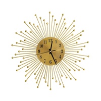45 cm New Design Metal Wall Clock for Home Decoration, Creative and Fashionable Iron 3D Nordic Unique Beaded Wall Clock