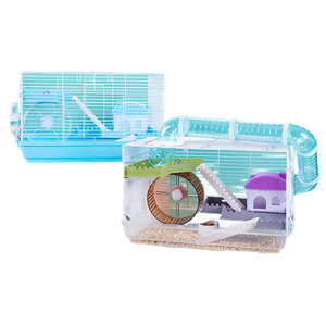 Grande <span class=keywords><strong>cage</strong></span> à hamster en plastique solide ensemble complet de 47 fournitures de base comprenant un nid d'ours doré villa simple double couche fermeture à bouton - Product Image 5