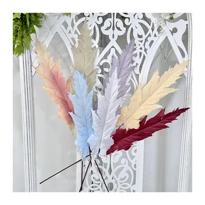 Mass Artificial Wedding home Decorations colorful leaves Ingot fire phoenix leaf