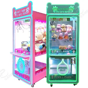 Pençe makinesi çin üretici çocuklar peluş oyuncaklar arcade vinç oyunu ucuz mini pençe makinesi