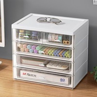 Archivador tipo cajón multicapa con caja de almacenamiento de escritorio para escritorio de estudiantes, estante de almacenamiento apilable de cosméticos