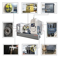 Tour CNC robuste Tonor Ck61125 1500/2000/3000mm pour le tournage de métaux avec porte-outils 4/6/8 postes