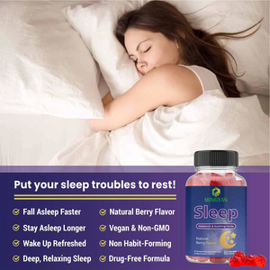 Gomitas de Melatonina Pura para Adultos OEM ODM, Suplemento Natural para Dormir que Favorece un Sueño Profundo y Alivio Muscular - Product Image 4
