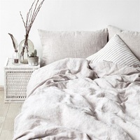 1x Housse de couette + 2x Taie d'oreiller 100% Lin AU US UK Set de couette