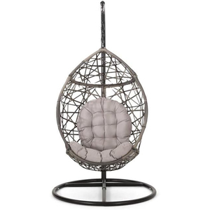 Vendita calda di mobili da giardino esterni in vimini in vimini balcone appeso uovo sedia Patio <span class=keywords><strong>altalena</strong></span> con supporto - Product Image 2