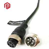 Connecteur GYD Bett IP65 étanche à contact en cuivre, boîtier en nylon, mâle/femelle, 3 broches GX16 pour applications aérospatiales FPC PCB RF
