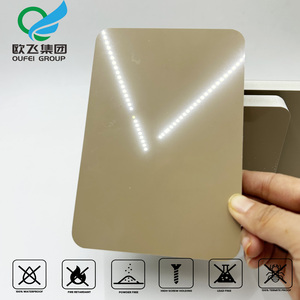 แผ่นโฟมพีวีซีเคลือบเงาสีเบจ 3 ชั้น ผลิตด้วยกระบวนการ Co-extruded กันน้ำ สำหรับตกแต่งภายใน - Product Image 5