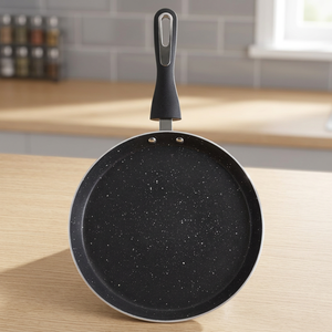 Black Non Stick <b>Pan</b> Frying <b>Pan</b> Granite Coating Round Skillet for Gas and Induction Cooker - Product Image 3