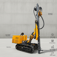 Mini-foreuse PVT pour micro-pieux 90-150 mm 20 m, moteur diesel YUCHAI, montée sur excavatrice pour le forage de fondations de micro-pieux, facile à utiliser
