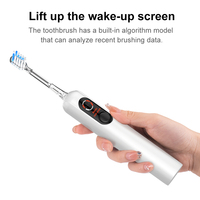 Brosse à dents électrique sonique professionnelle OEM avec écran LCD numérique, détection intelligente de la pression et oscillation par balayage ondulatoire