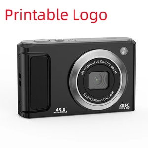 Cámara digital con pantalla antivibración, compacta, para vlogs, regalo para estudiantes y niños, de plástico ABS, para viajes, con cámaras duales en la parte delantera y trasera. - Product Image 1